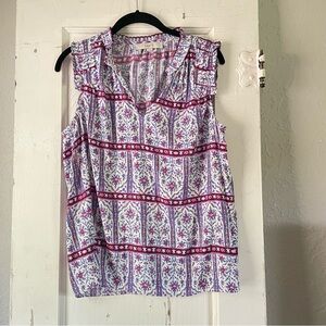 Loft size small sleeveless blouse